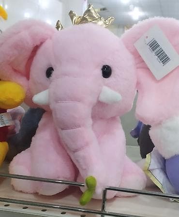 oyuncaglar: Məhsul: Yumşaq oyuncaqlı fil - Rəng: Açıq çəhrayı - Material: Yumşaq — 1