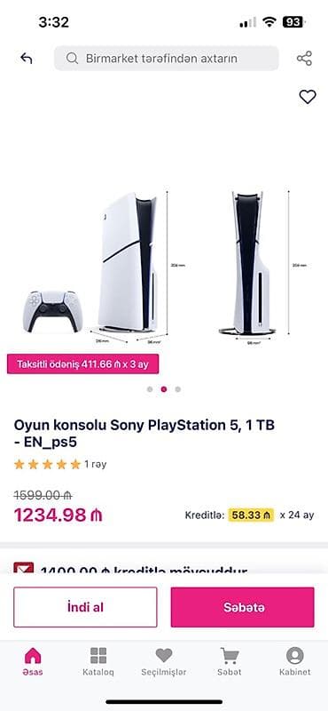 ps5 pro kontakt home: Məhsul: Oyun konsolu Sony PlayStation 5, 1 TB – EN_ps5 Xüsusiyyətlər — 2
