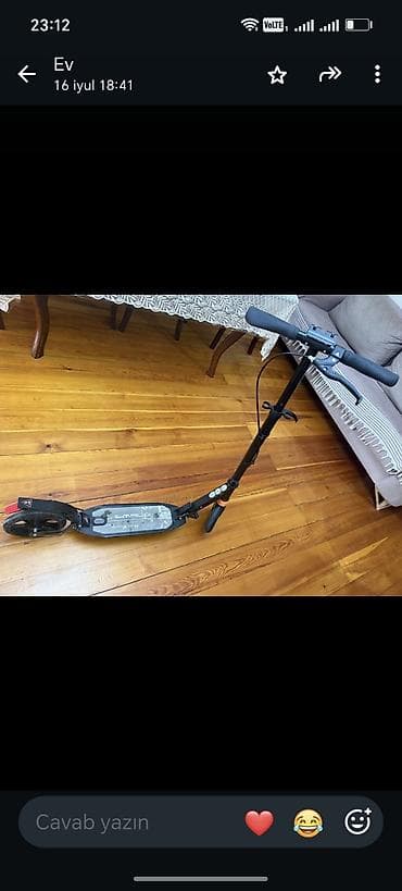 Elektrik nəqliyyatı: Elektrik skuter - Yığcam və qatlanan konstruksiya – daşıması və — 1