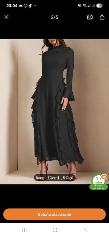 şifon elbise şifon donlar: Ziyafət donu, Maksi — 2