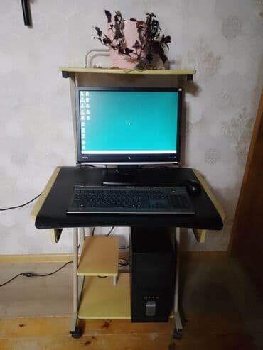 компьютер на запчасти: İşlək vəziyyətdə BenQ monitoru, klaviatura, siçan və sistem blokundan — 2