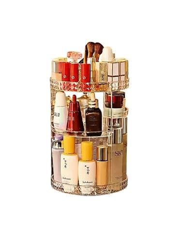 bil: 360° fırlanan kosmetik təşkilatçı - 360° Rotation: Yumşaq və səssiz — 1
