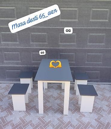 mebil kuxna: Masa ve oturacaq yeni rəng seçimi var — 1