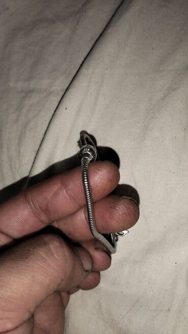 Gümüş rəngli charm qolbaq - Material: 925 metal ərintisi, ilan