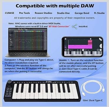 Musiqi alətləri: Midi-klaviatura, Yeni, Pulsuz çatdırılma — 3