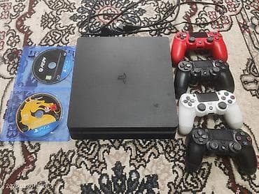 plastesin 4: PlayStation 4 Slim oyun konsolu paketi Məzmun: - PS4 Slim konsol — 2