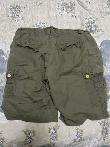 kişi pencekleri: Kişi üçün şort – hərəkətə rahat, funksional “cargo” model - Rəng — 2