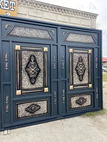 kombi demir dokum: Yeni Dəmir Həyət darvazası, Yana açılan, 3 m, Mexaniki, Qapı ilə, Kredit yoxdur, Ödənişli quraşdırma, Ünvandan götürmə, Ödənişli çatdırılma, Rayonlara çatdırılma — 6