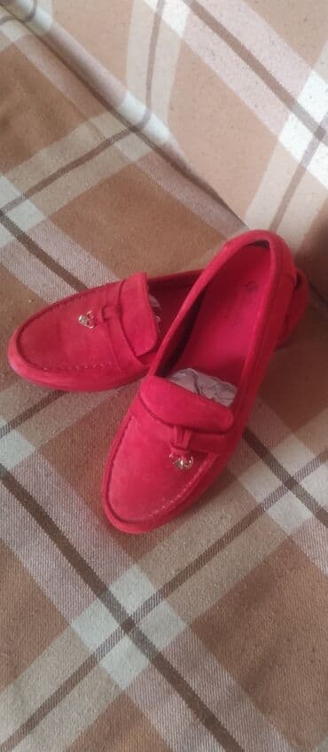 домашние женские тапочки из овчины: Ölçü: 39, rəng - Qırmızı, Yeni — 2