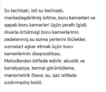 refle sac sekilleri: Xidmət: Su sızmasının təyini və təmiri Təsvir: - Bina evləri və həyət — 8