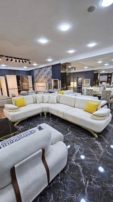 диваны из германии: Новый, Угловой диван, Диван, Без подьемного механизма, Раскладной — 1