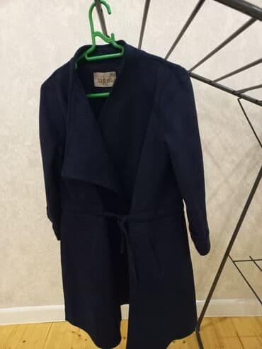 plas: Salsa qadın plaşı – tünd göy rəng - Model: Açıq yaxalı, kəmərli — 5