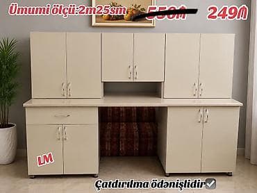 taxt dəsti 50 m: Mətbəx mebeli dəsti – LM - Ümumi ölçü variantları: - 3 m 03 sm - — 2