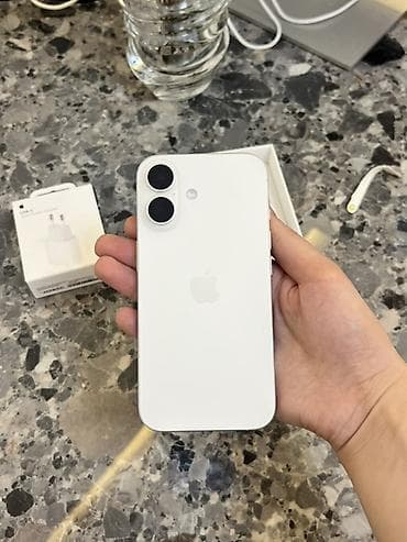 iphone 16 en ucuz: IPhone 16, 128 GB, Ağ, Sənədlərlə — 2