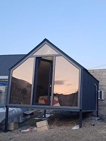 plasmas panel: Modul tipli kiçik ev – panoramik ön fasadlı - Müasir dizayn — 1