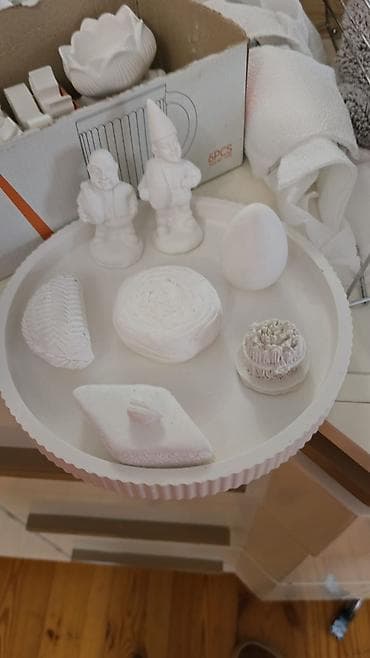 Güzgülər: Fiqur, Gips, rəng - Ağ — 8