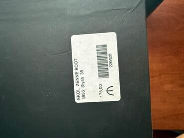 çəkmə: Qısaboğaz, Ölçü: 39, rəng - Qara, Yeni — 4