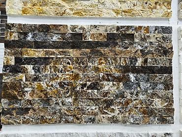tebii guller: Təbii daş dekorativ divar paneli - Material: təbii daş (mozaik — 1