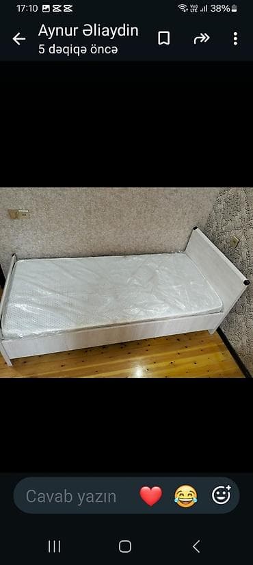 Çarpayılar: Yeni, Təknəfərlik çarpayı, Bazasız, Matras ilə, Siyirməsiz — 3