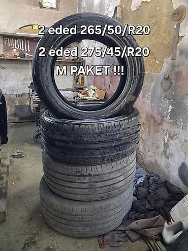 275/45/R20 300km dan az gedib 2 ededi 230AZN