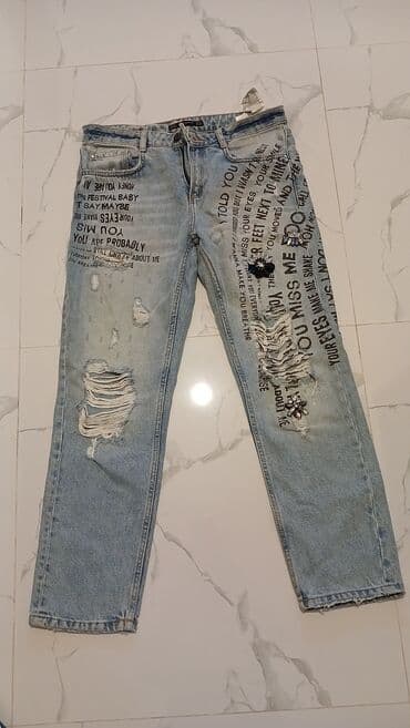 trapes salvar: Qadın şalvar dəsti hamısı birlikdə 20₼ təzədilər - Mavi yı denim, ön — 4