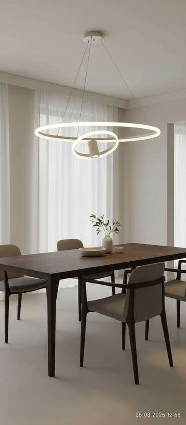 кольцевая лампа в баку: Led Çılçıraq, 2 lampa, Metal — 1