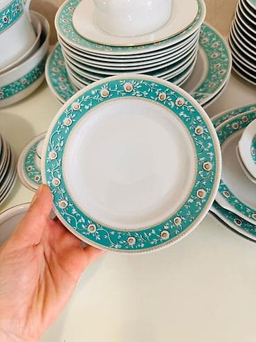 versace servis: Nahar dəsti, rəng - Ağ, Farfor, 12 nəfərlik, Almaniya — 2