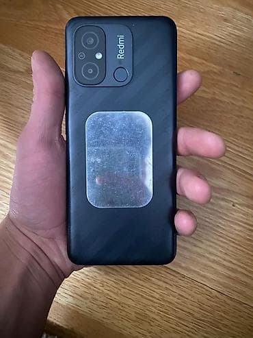 işlənmiş maqintafon: Redmi 12C, 64 GB, rəng - Qara, Barmaq izi — 3