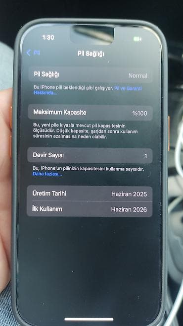 IPhone 15, 512 GB, Black Titanium, Barmaq izi, Face ID