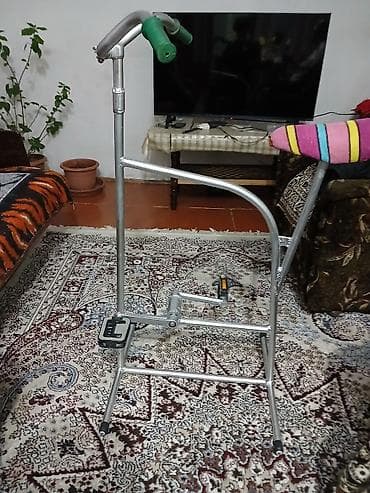 ev turnik: Ev üçün velotrenajor (stasionar pedal qurğusu) - Metal borudan — 2