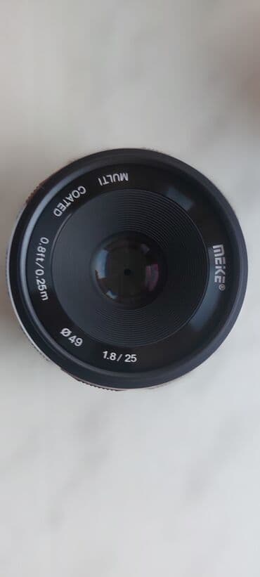 su filtr: Obyektiv Meike 25mm F/1.8 Yenidir, qutusundadır. Bir dəfə də olsun — 3