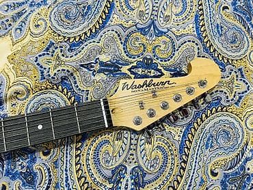 Washburn Sonamaster elektrik gitara – mavi metalik rəng Продаю — 4