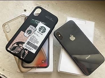 apple macbook: IPhone X, 64 GB, Space Gray, Face ID — 1