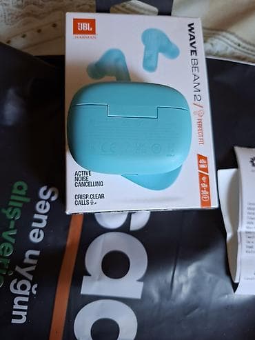 İşlənmiş Simsiz (Bluetooth) Qulaqcıqlar, JBL, rəng - Mavi — 6
