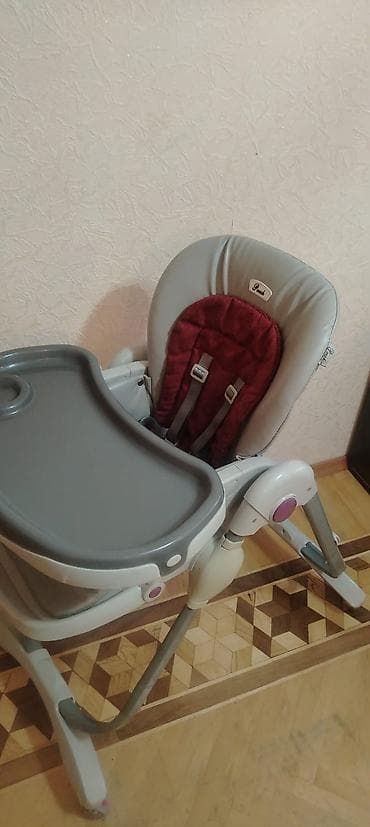 yemey masasi: Uşaq yemək stulu – Pouch brendi - Rənglər: boz/gümüşü gövdə, tünd — 2