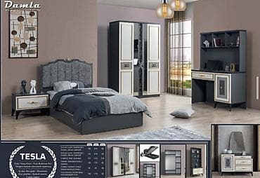 Damla – TESLA Gənc/Yeniyetmə Otağı Dəsti Fabrik istehsalı mebellərin