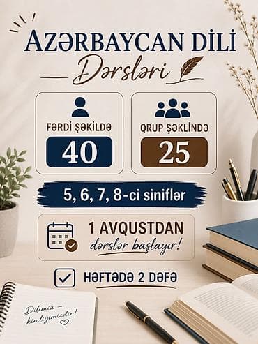 cin dili kurslari bakida: 📚 Azərbaycan dili dərslərinə qeydiyyat başladı! 🎯 5, 6, 7 və 8-ci — 1