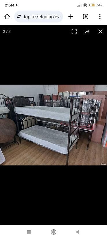 Yeni, İkinəfərlik çarpayı, Bazasız, Matrassız, Siyirməsiz, Azərbaycan — 8