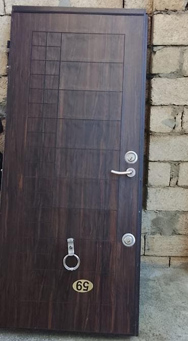 qapi taxta: Dəmir giriş qapısı – komplekt - Material: möhkəm metal (daxili — 3