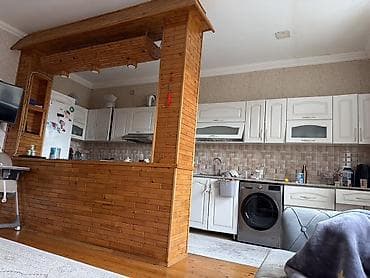 bar stolari: Açıq mətbəx dəsti və daxili bar konstruksiyası - Mebel: Ağ rəngli — 1