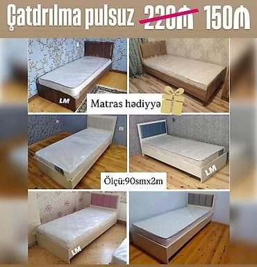 Tək nəfərlik çarpayı – ölçü: 90 sm x 2 m • Müxtəlif model və rəngdə lalafo.az -da Tək nəfərlik çarpayı – ölçü: 90 sm x 2 m • Müxtəlif model və rəngdə
