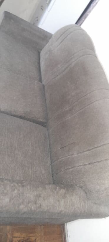 диван и 2 кресла: Диван, Б/у, Нераскладной, Без подьемного механизма, Ткань — 2