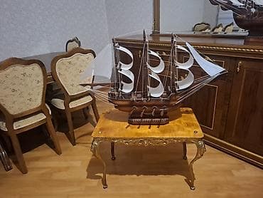 Dekorativ yelkənli gəmi maketi.Böyük ölçülüdür - Material: laklanmış — 7