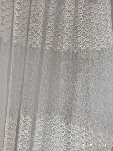 тюль белый: Tül perde 3m. italyan tül perde her biri 50m 3 eded — 4