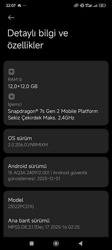 pubg mobile buz 4: Poco X6, 256 GB, rəng - Qara, Sensor — 4