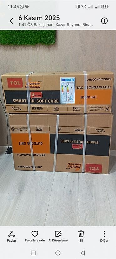 Bağlı qutu yeni .işlənməyib 35kv yeni midea kondisaneri 700azn — 7