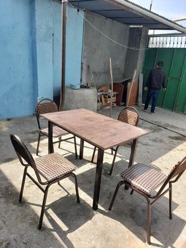 isdolar: Для кухни, Новый, Нераскладной, Прямоугольный стол, 4 стула — 1