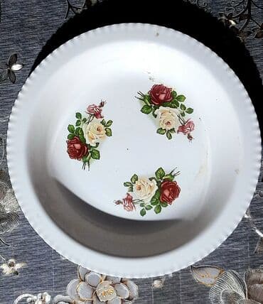 qab qacaq ikinci el: Boşqablar, rəng - Ağ — 1