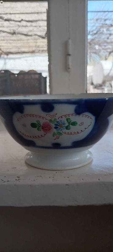 qedimi samavar: Kasalar, 2 ədədli dəst, rəng - Ağ, Farfor, Rusiya — 1