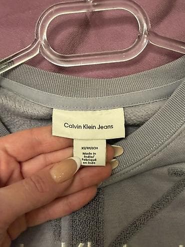 Plaşlar: Svitşot, Calvin Klein, XS, rəng - Boz — 3